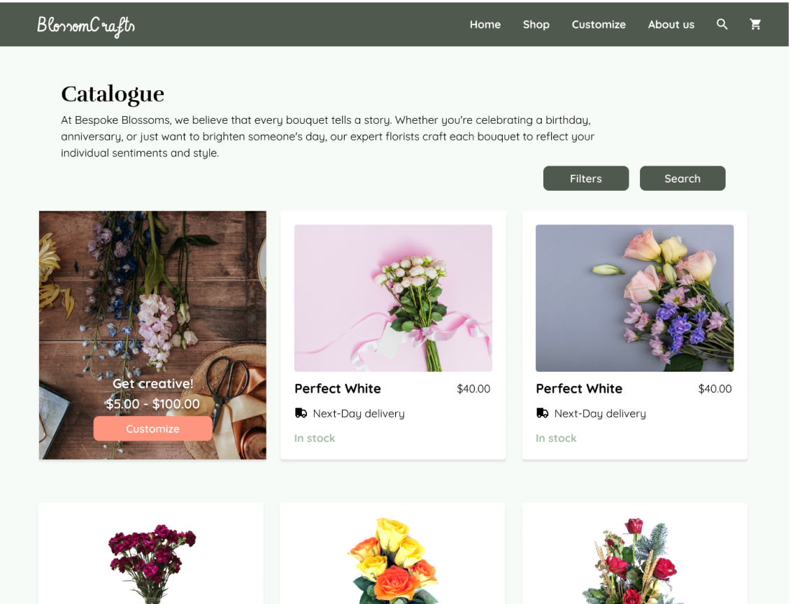 catalogue screenshot